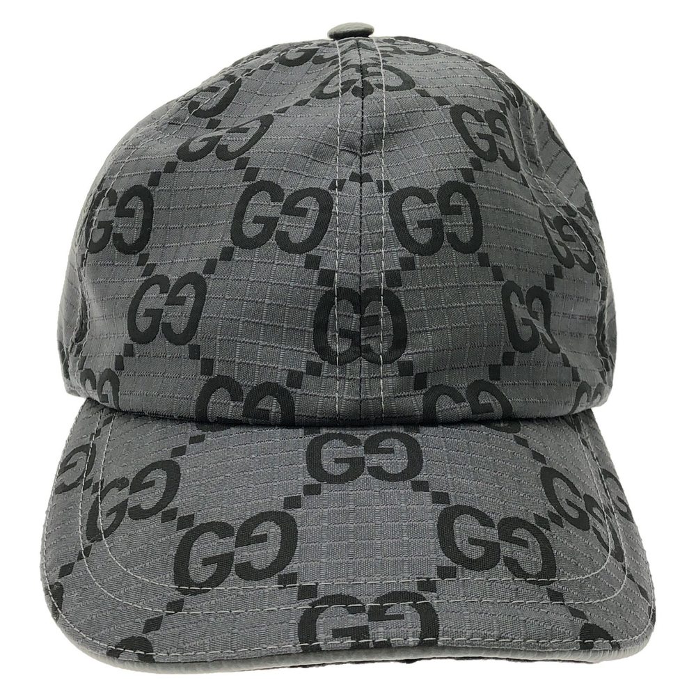 Gucci Baseball Cap Hat Polyester Gray